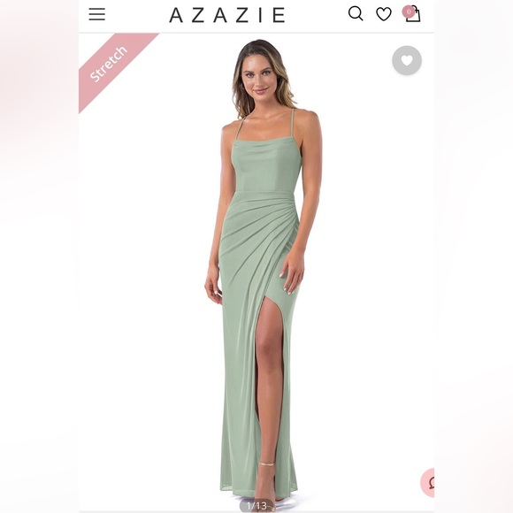 Azazie Dresses & Skirts - Azazie Dusty Sage Bridesmaid Dress